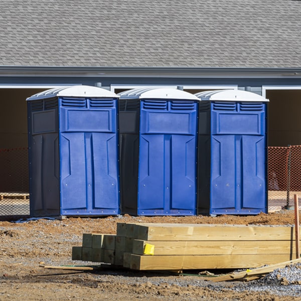 how often are the portable toilets cleaned and serviced during a rental period in Winthrop Harbor